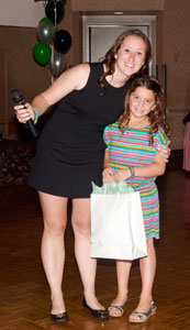 Ashley helping others